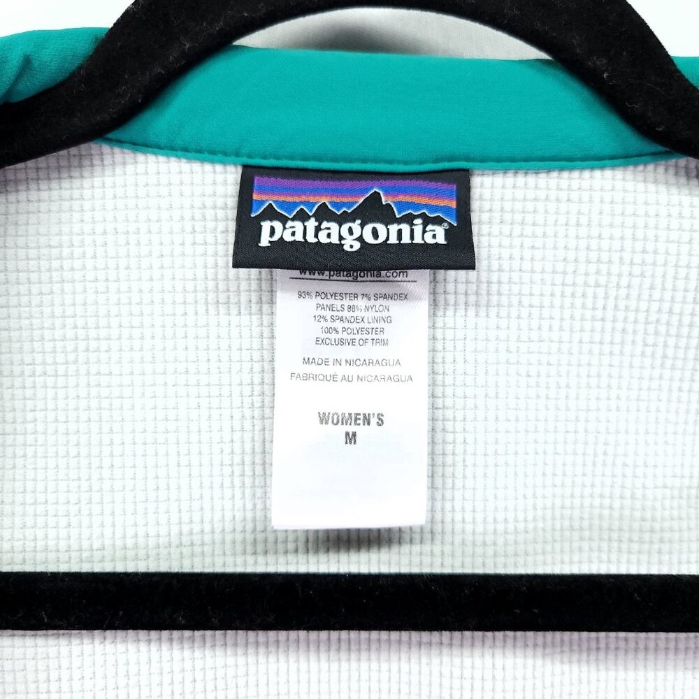 Patagonia Polartec Softshell Hoody Jacket Windbloc Grid Fleece Lined Medium - Picture 6 of 14